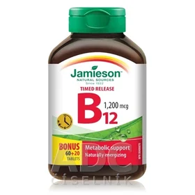 JAMIESON VITAMÍN B12 METYLKOBALAMÍN 1200 μg