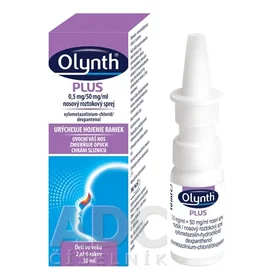 OLYNTH PLUS 0,5 mg/50 mg/ml nosový roztokový sprej