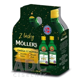 MOLLER´S Omega 3 RYBÍ OLEJ + vitamín D