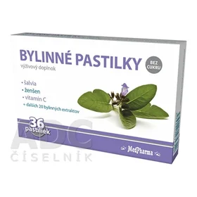 MedPharma BYLINNÉ PASTILKY Bez cukru