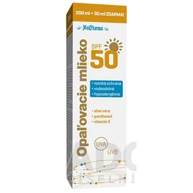 OPALOVACIE MLIEKO SPF50 - 200 ML + 30 ML