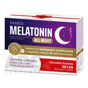 PAMEX MELATONIN ALL NIGHT (VYHODNE BALENIE)